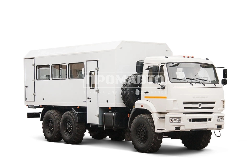 ВАХТОВЫЙ АВТОБУС на базе шасси КАМАЗ 43118-1048-10 6×6,  UAT-SBPT43118-2810.01