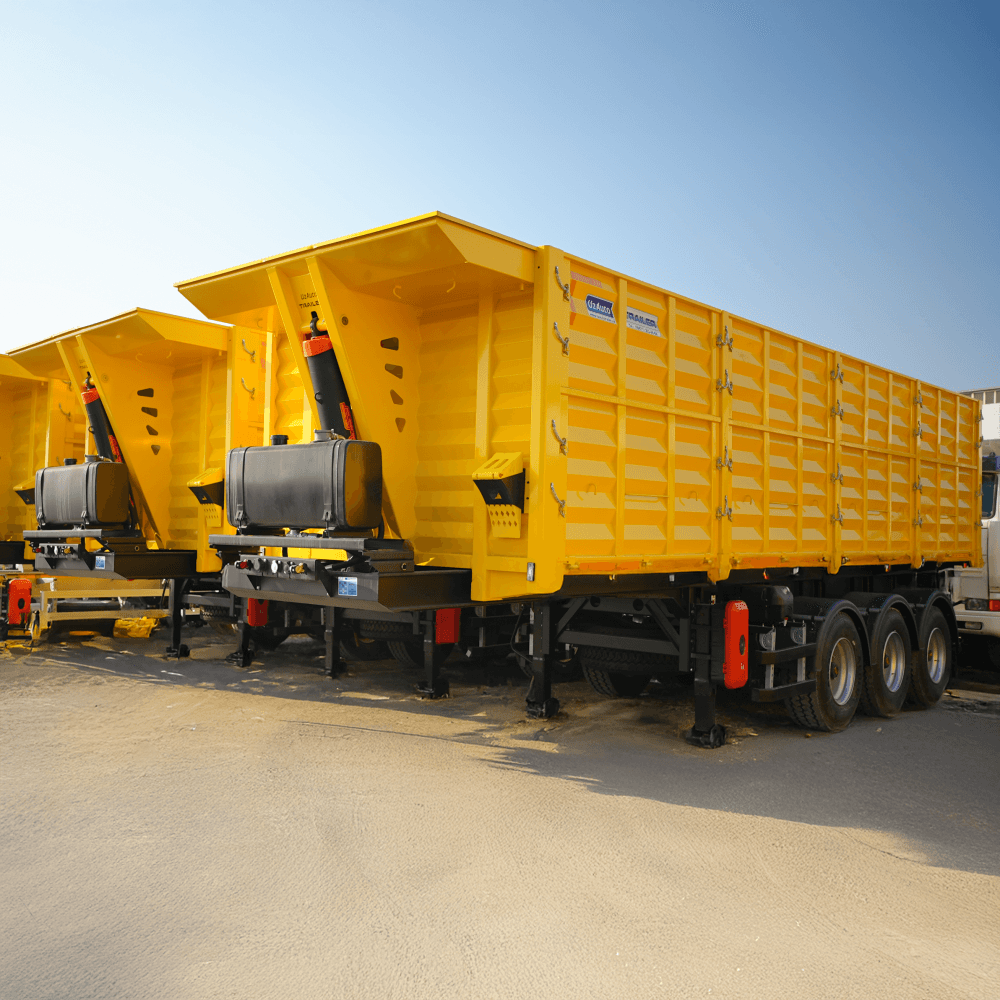 Полуприцеп-самосвал UAT-GTS-3526.01, зерновоз 35 м³, оси TRAX