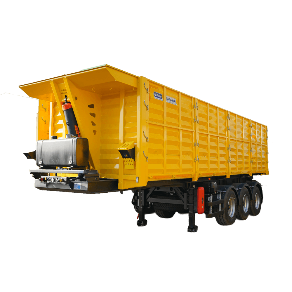 Полуприцеп-самосвал UAT-GTS-3526.01, зерновоз 35 м³, оси TRAX